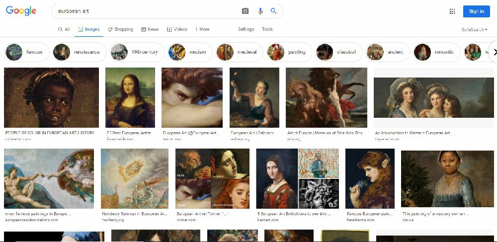 Google European Art