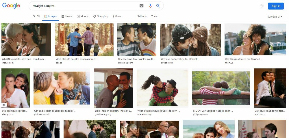 Google Straight Couple