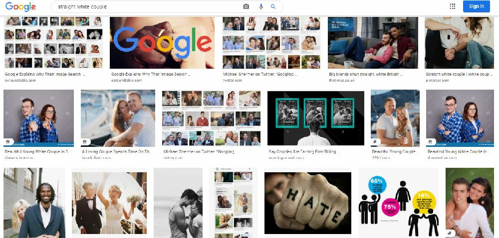 Google Straight White Couple